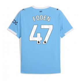 Pánské fotbalový oblečení Manchester City Phil Foden #47 Domácí košile 2025-26 Krátkým Rukávem